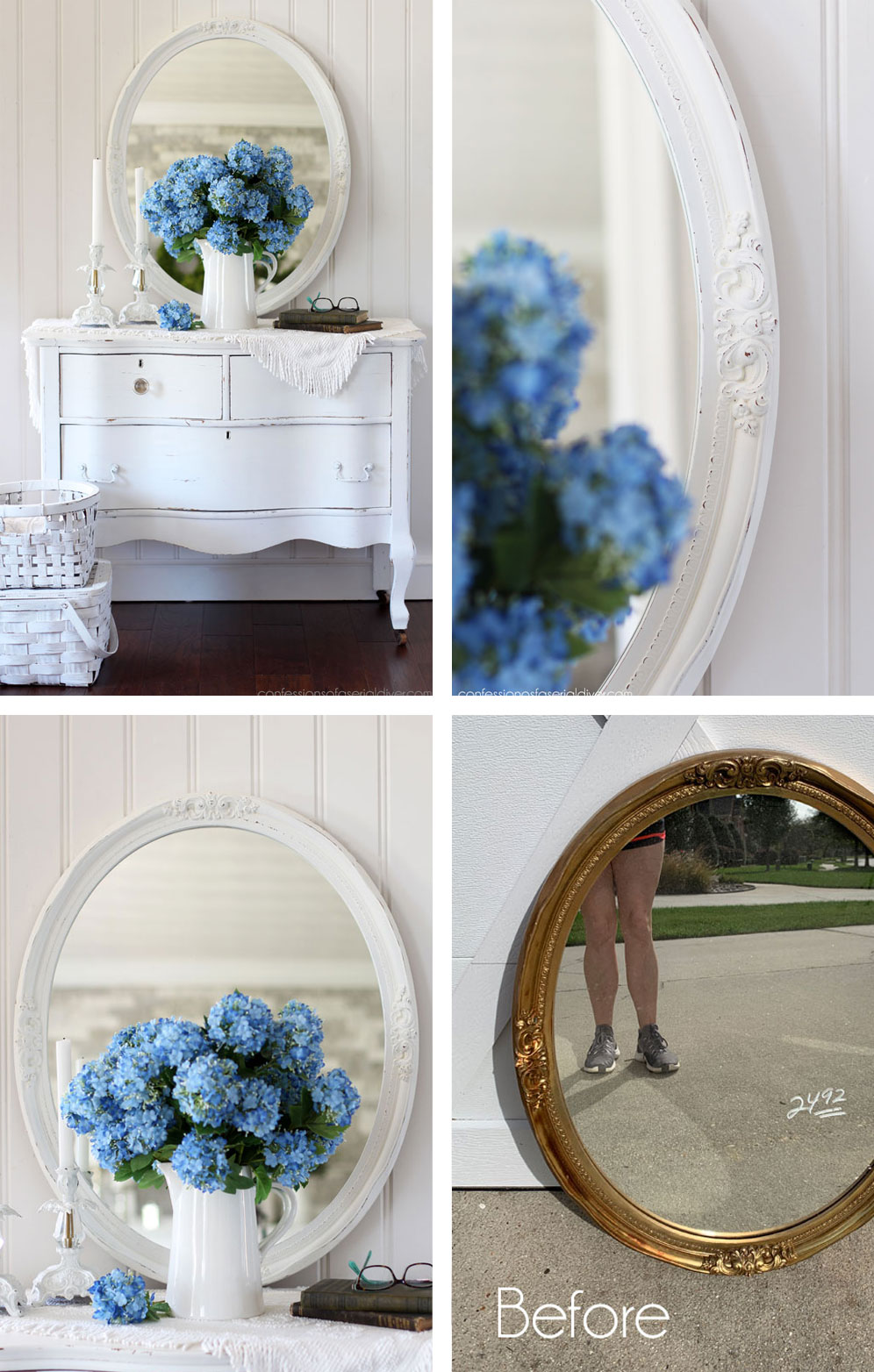 How to paint a plastic mirror