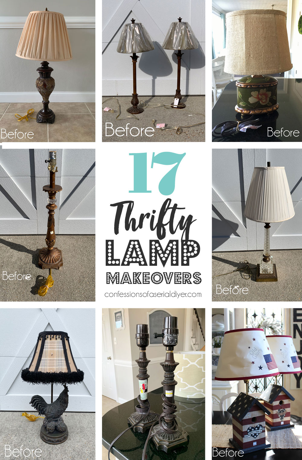 17 Thrifty Lamp Makeovers