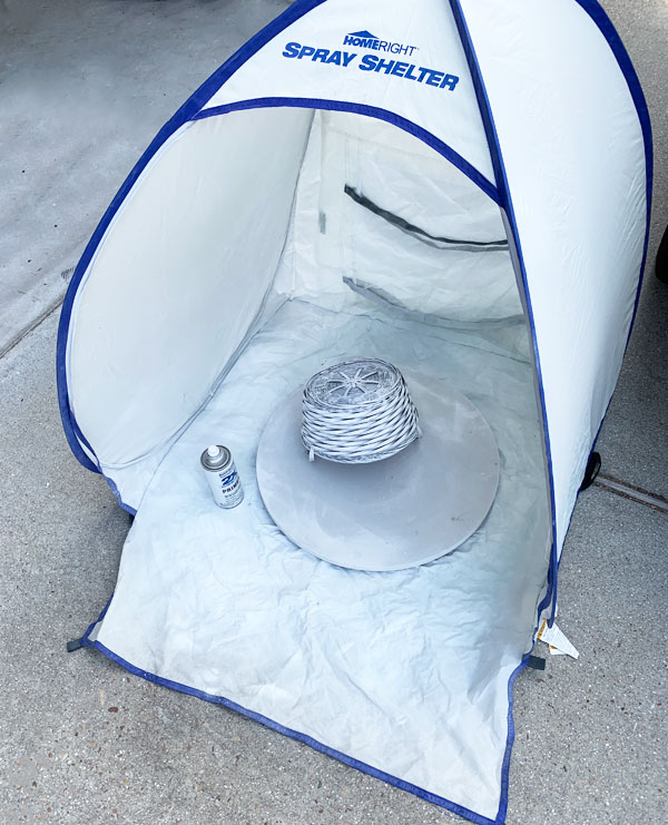 small spray tent