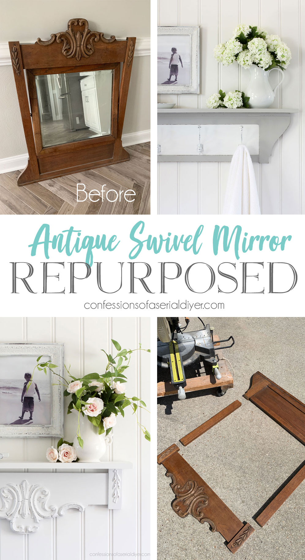 How to repurpose an old swivel mirror