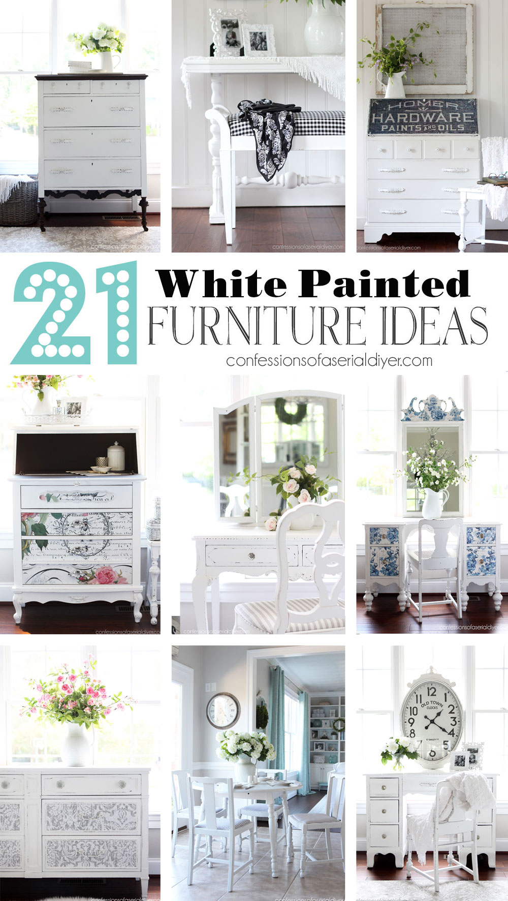 White Painted Furniture Ideas