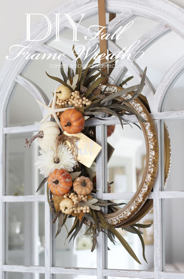 DIY Fall Frame Wreath