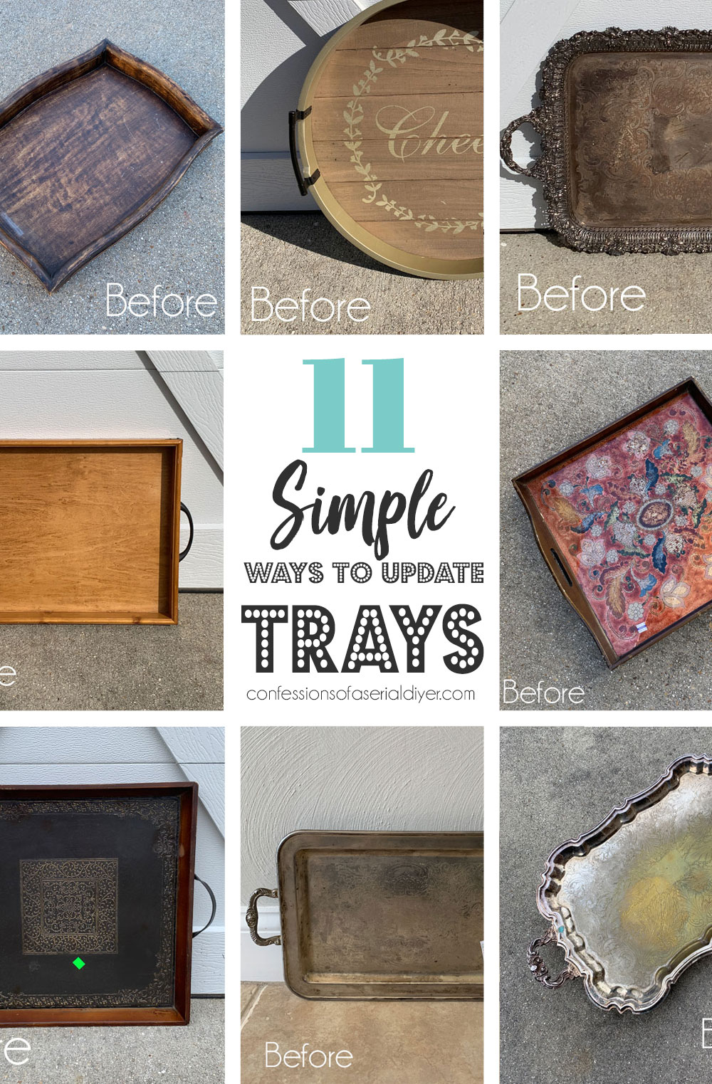11 Simple Ways to Update Trays