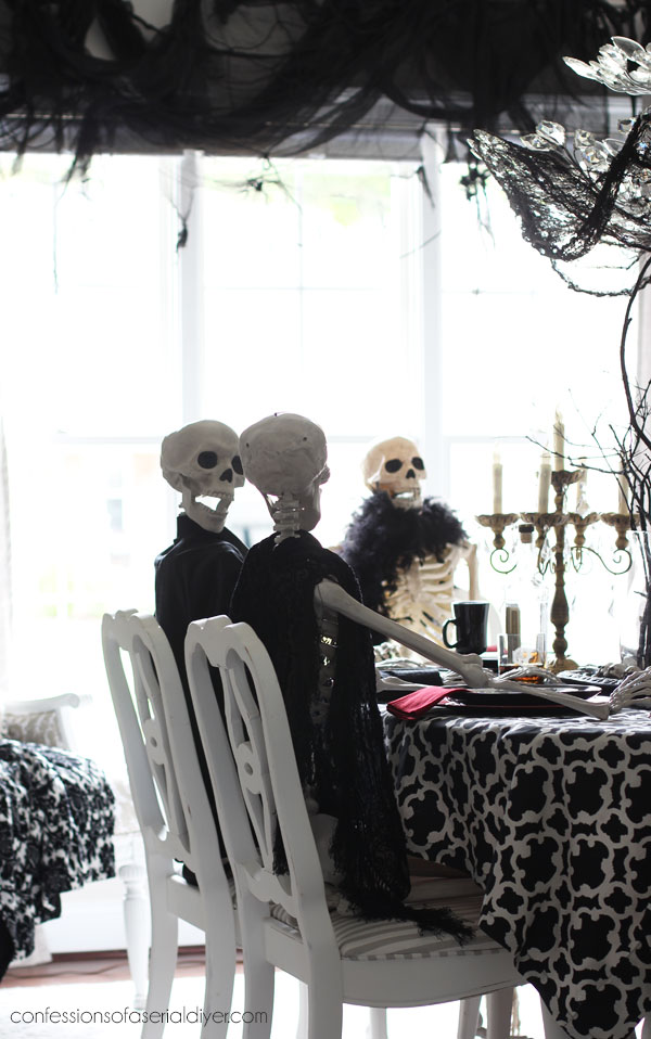Skeleton dinner party