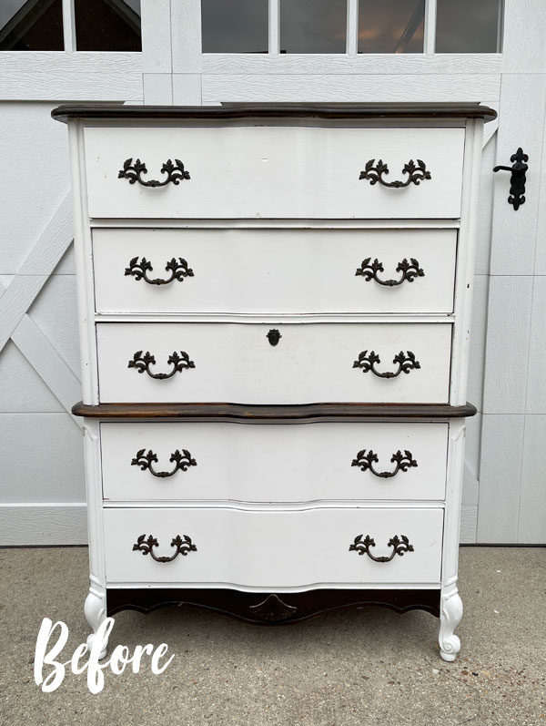Painted French Provincial Dresser, Pearson 11 Drawer Dresser