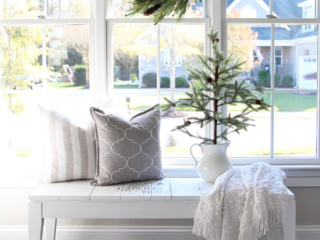 Stenciled Bench Makeover