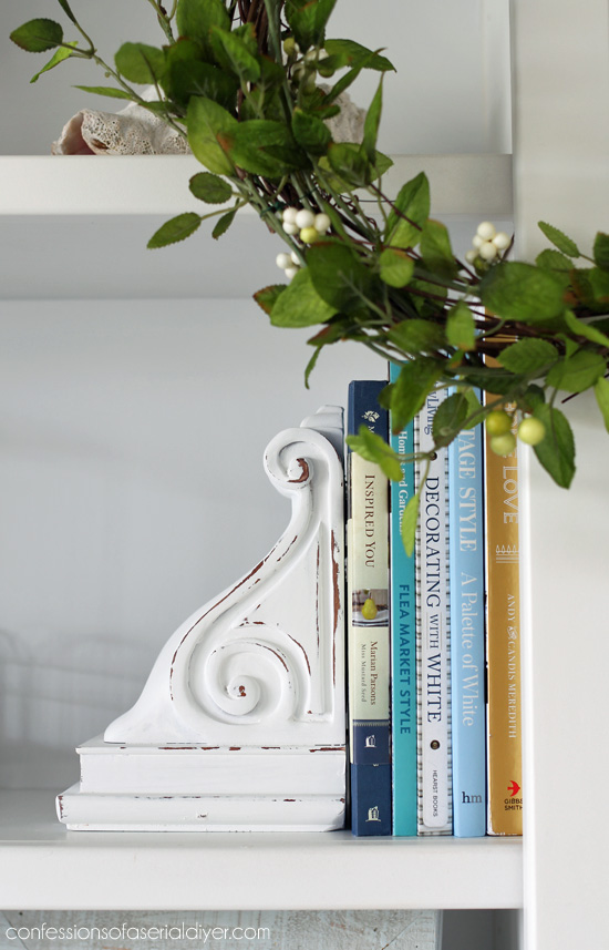 Turn old corbels into bookends