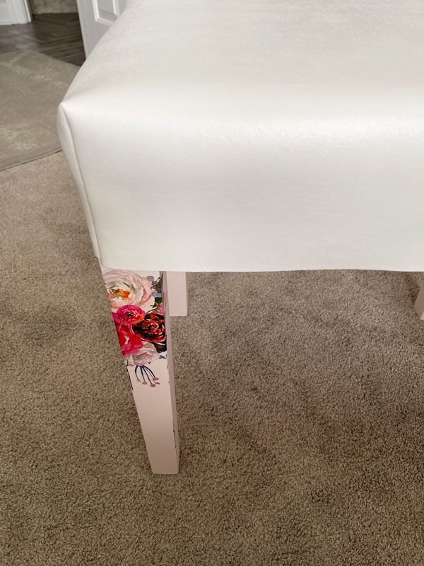 How to cover a stool with vinyl