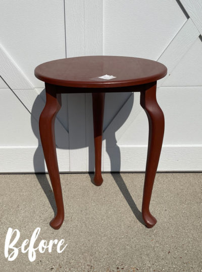 Petite Side Table Makeover