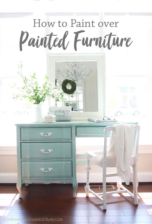 How to Paint over painted furniture