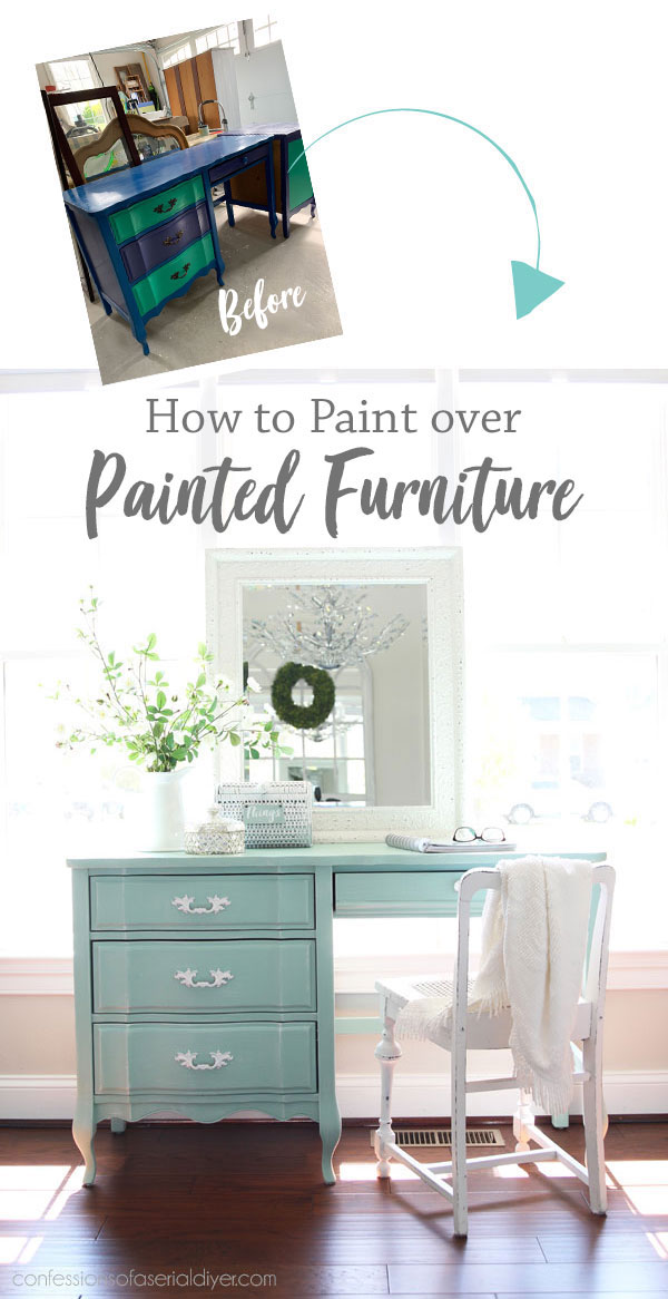 How to Paint over Painted Furniture