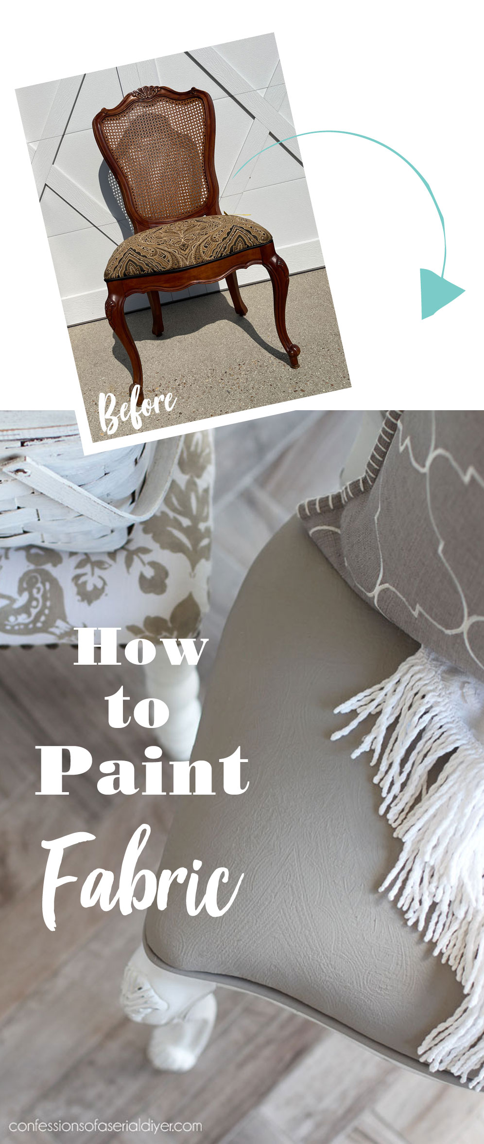 How to Paint Fabric with Chalk Paint