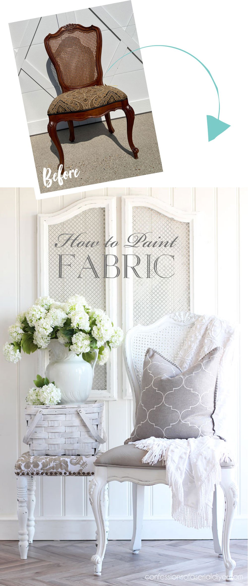 How to Paint Fabric using Chalk Paint