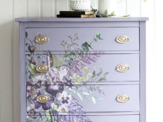 Purple Painted Dresser