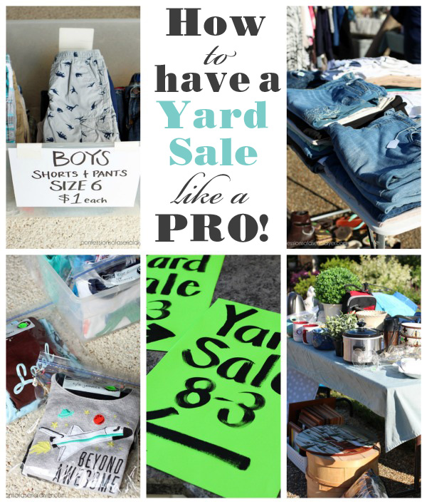 How to have a yard sale like a pro!