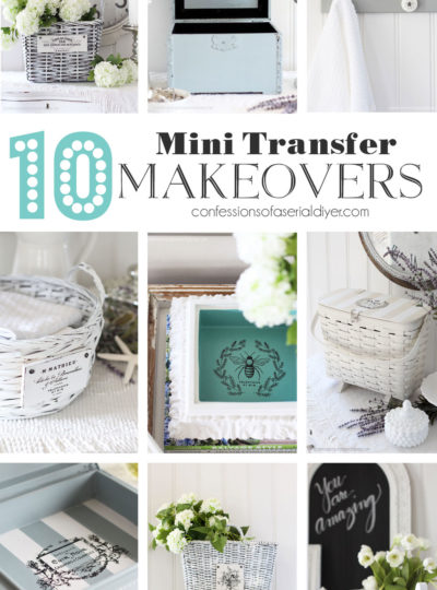 10 Mini Makeovers using the Classic Vintage Labels Transfer