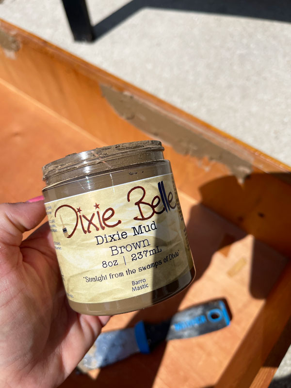 Dixie Mud for filling missing veneer