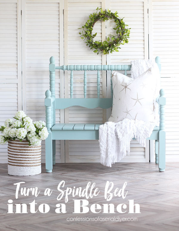 How to turn a spindle bed into a bench