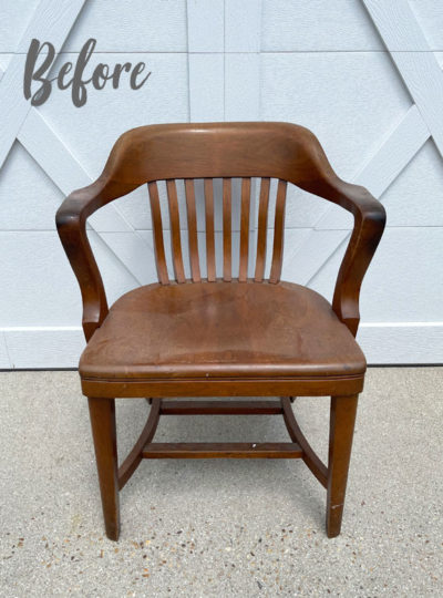 Vintage Banker's Chair Makeover