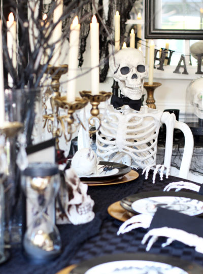 A Skeleton Dinner Party: Indoor Halloween Decor Tour 2022