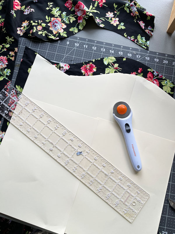 Cutting fabric for drawers