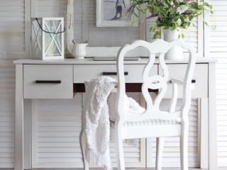 Whitewashed Desk