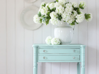 Painted antique side table