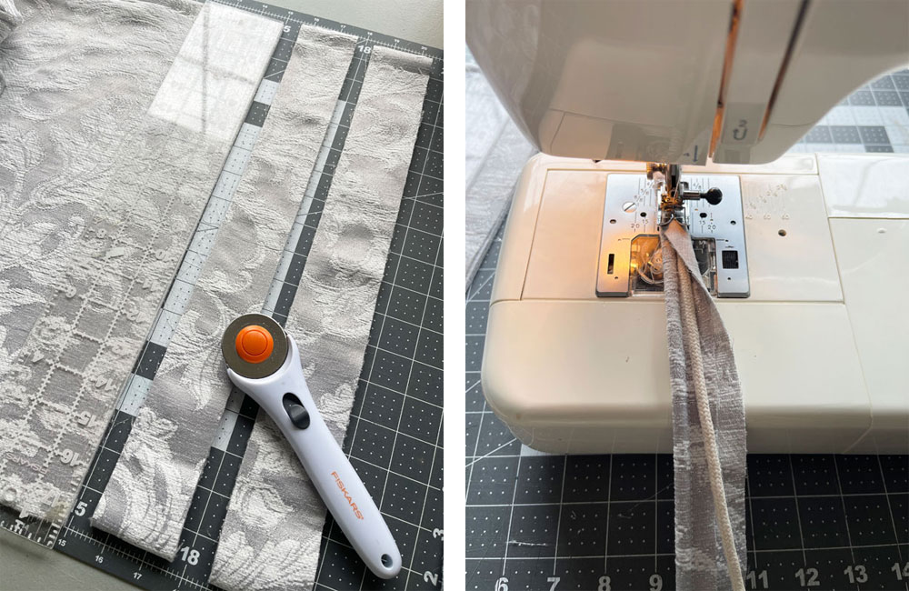 Making double welt trim