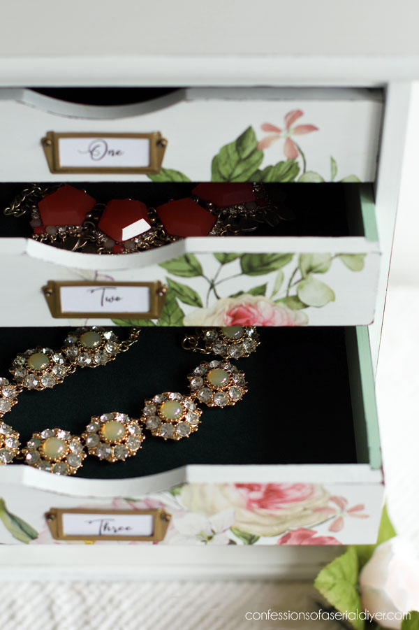 Jewelry box with Bouquet fro my Love transfer