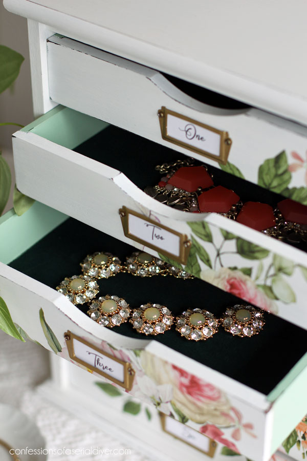 Jewelry box with Bouquet fro my Love transfer