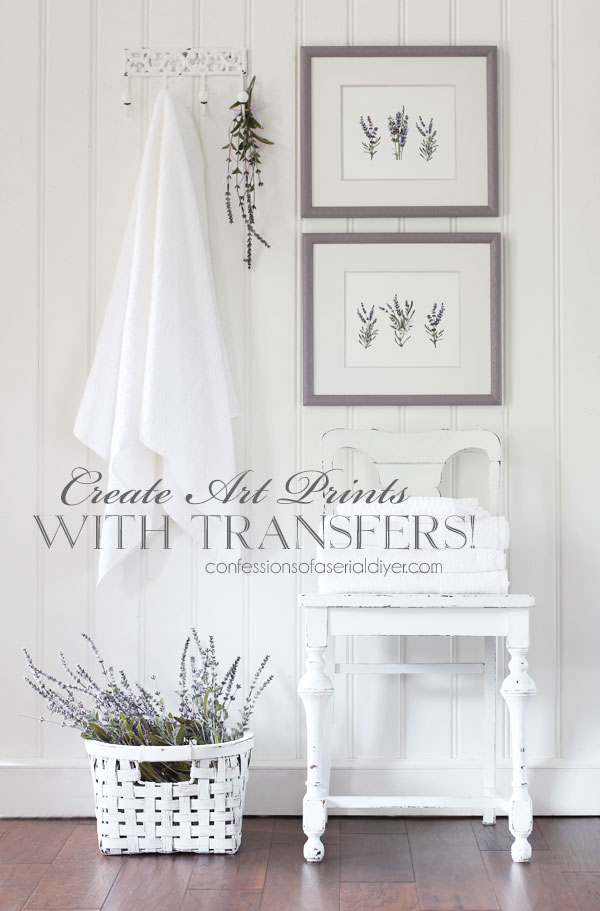 Make art prints with transfers!