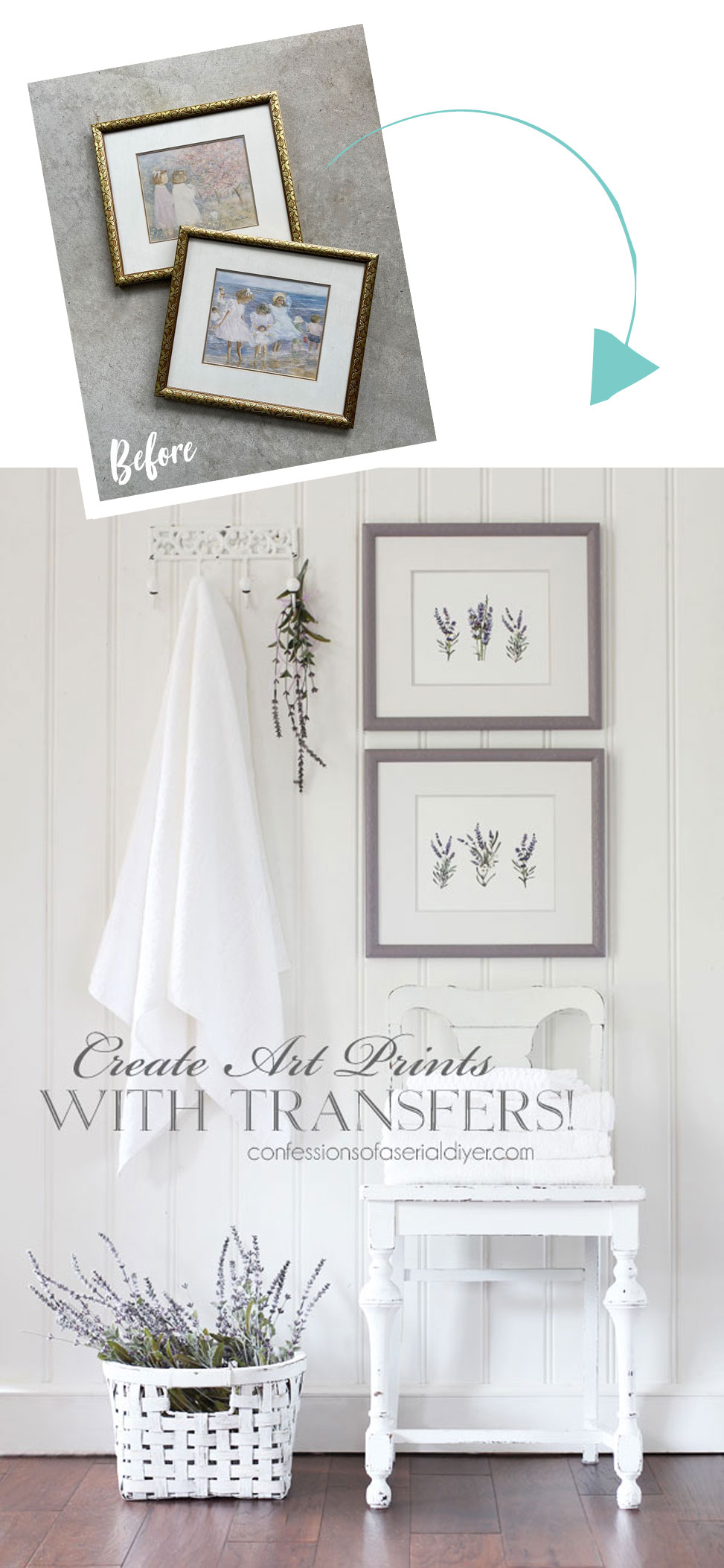 Make art prints with transfers!