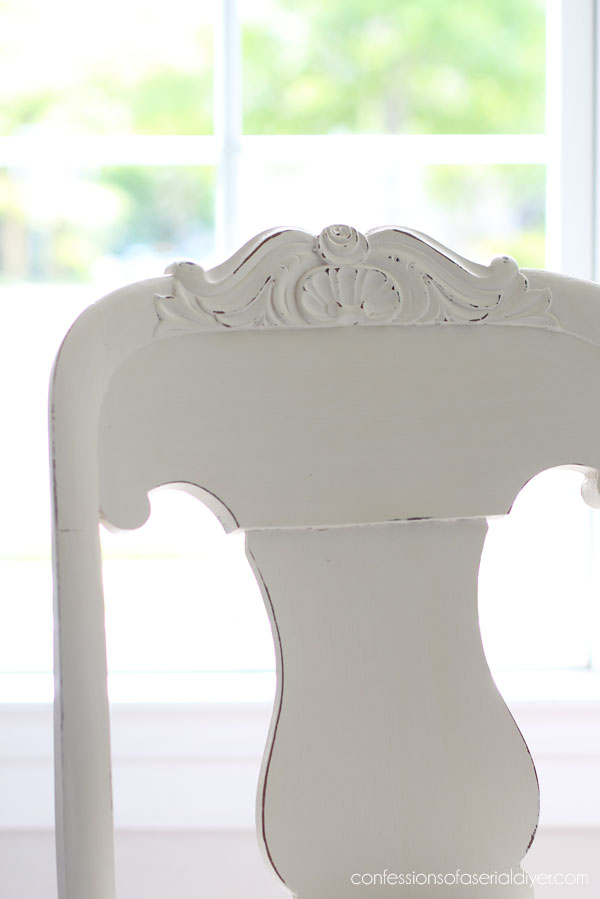 Ivory painted antique chairs
