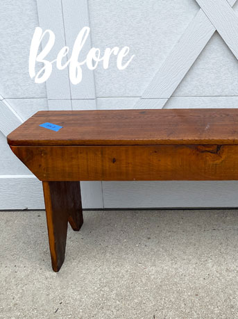 Voodoo Stain and Stencil Bench Makeover