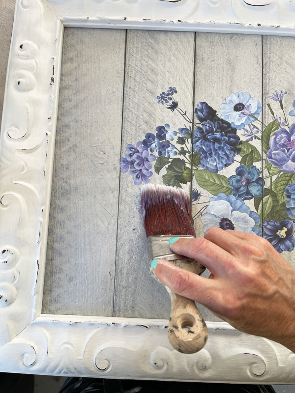 Sealing transfer with Satin Clear Coat.