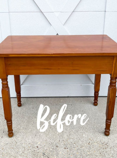 White Magic Voodoo Gel Stain Farmhouse Table Makeover