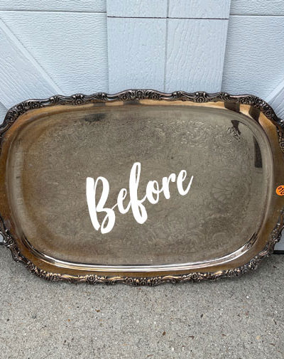 Easily Paint a Silver Tray