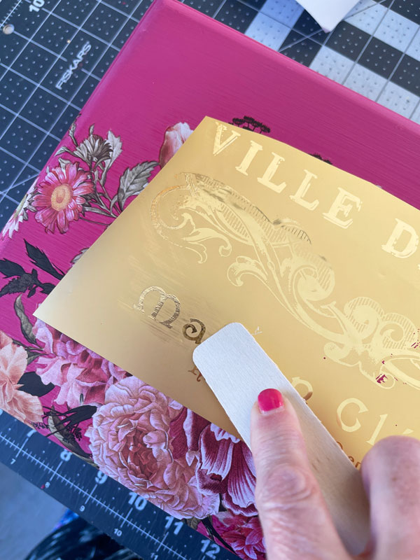 Perfume Notes Gold Leaf Transfer