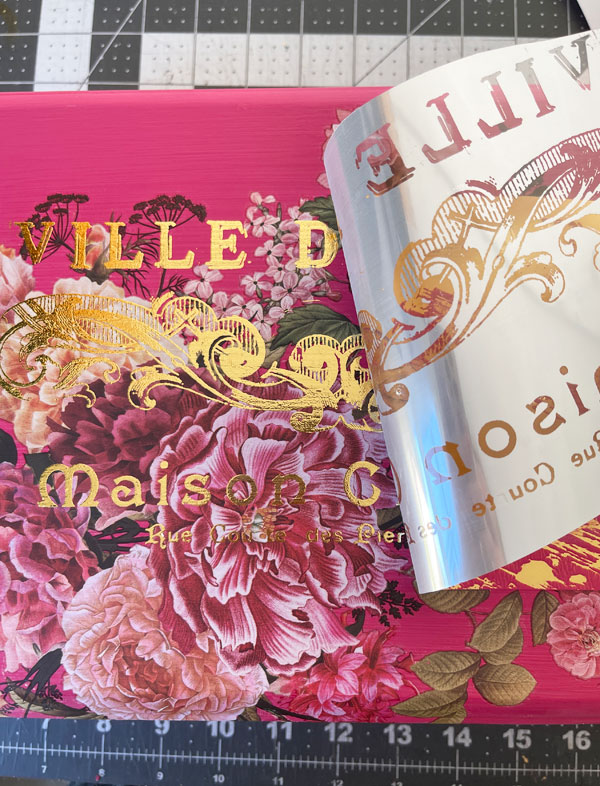 Perfume Notes Gold Leaf Transfer