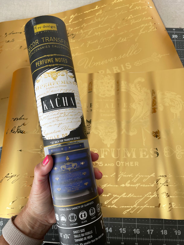 Perfume Notes Gold Leaf Transfer
