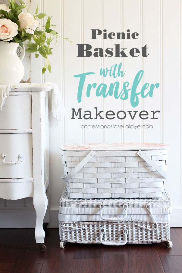 Basket with rose celebration transfer