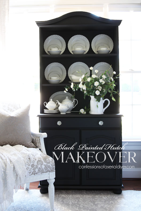 Black Painted Hutch