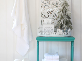 Freebie Mini Table makeover in Mermaid Tail
