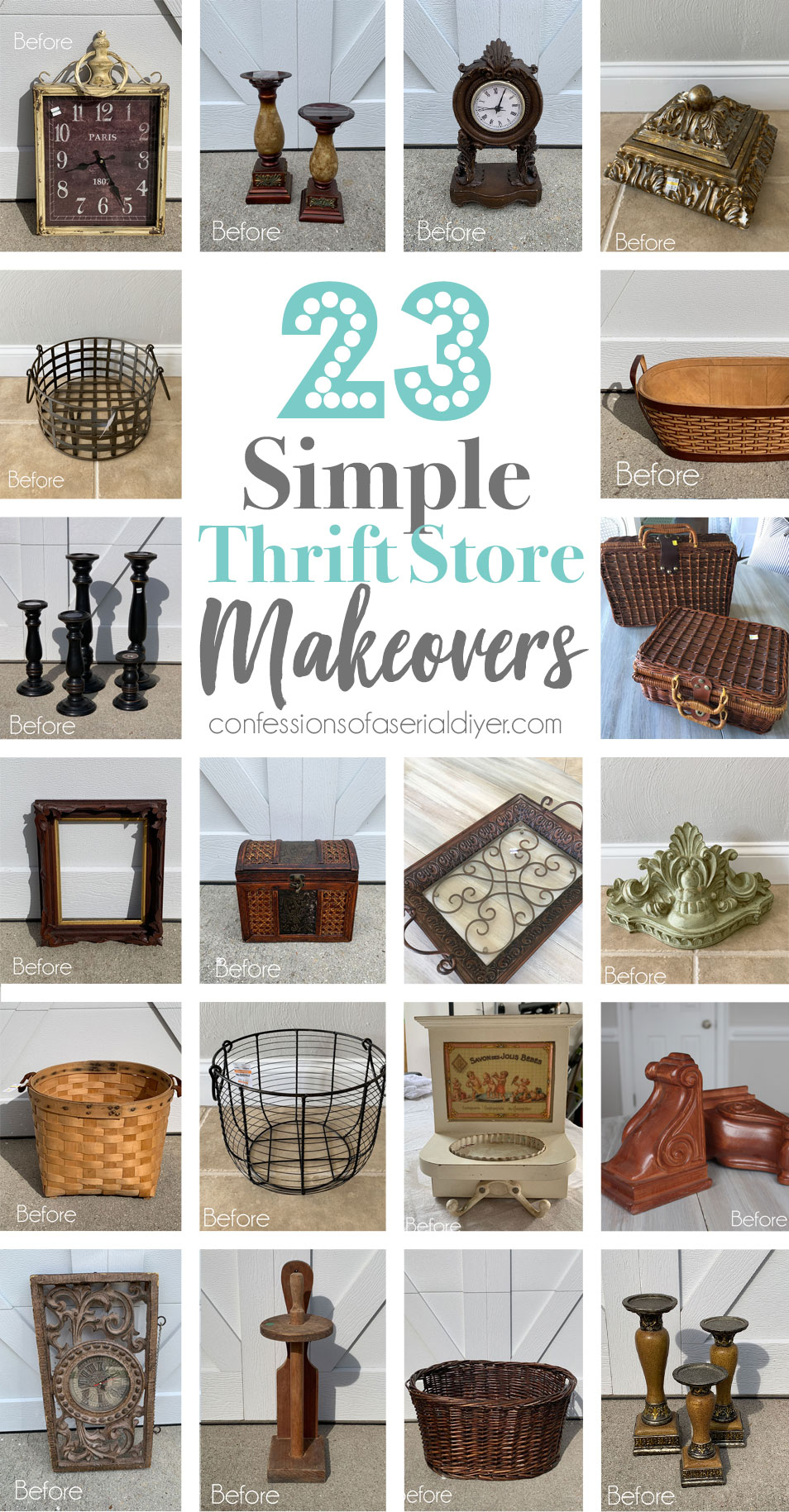 23 simple thirft store makeovers