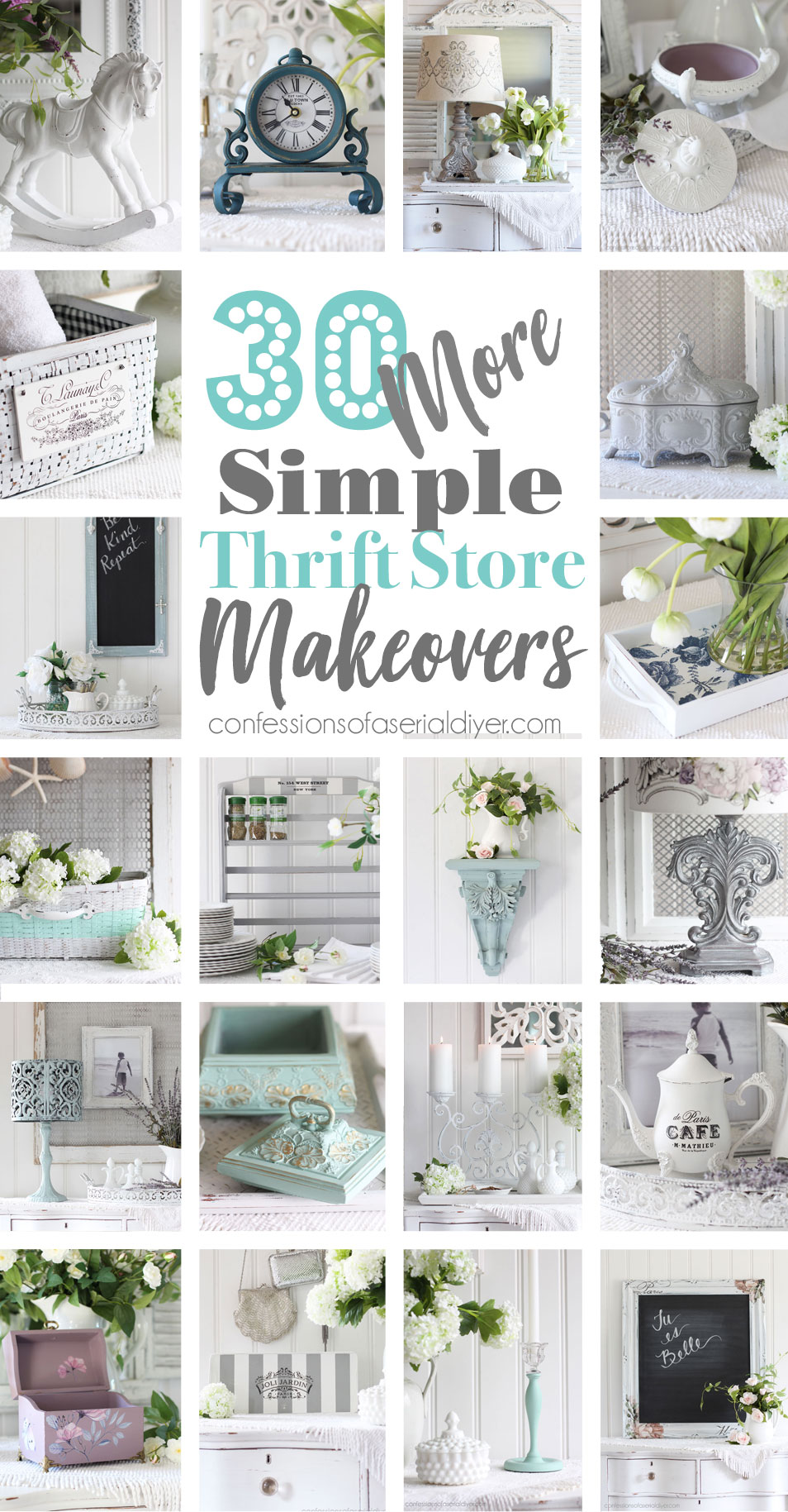 30 More Simple Thrift Store Makeovers
