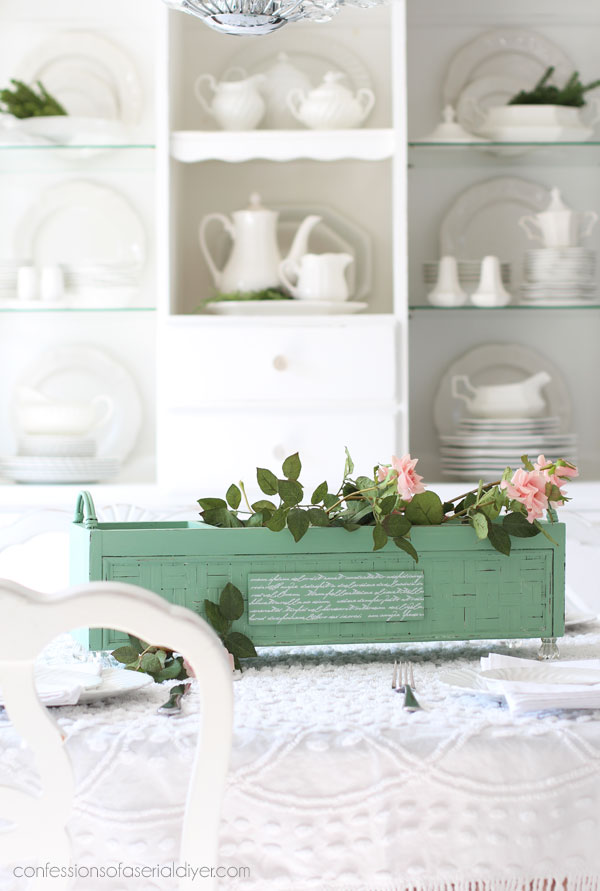 Planter Box Makeover in Mint Julep