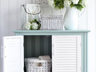 Louvered Door Cabinet Makeover