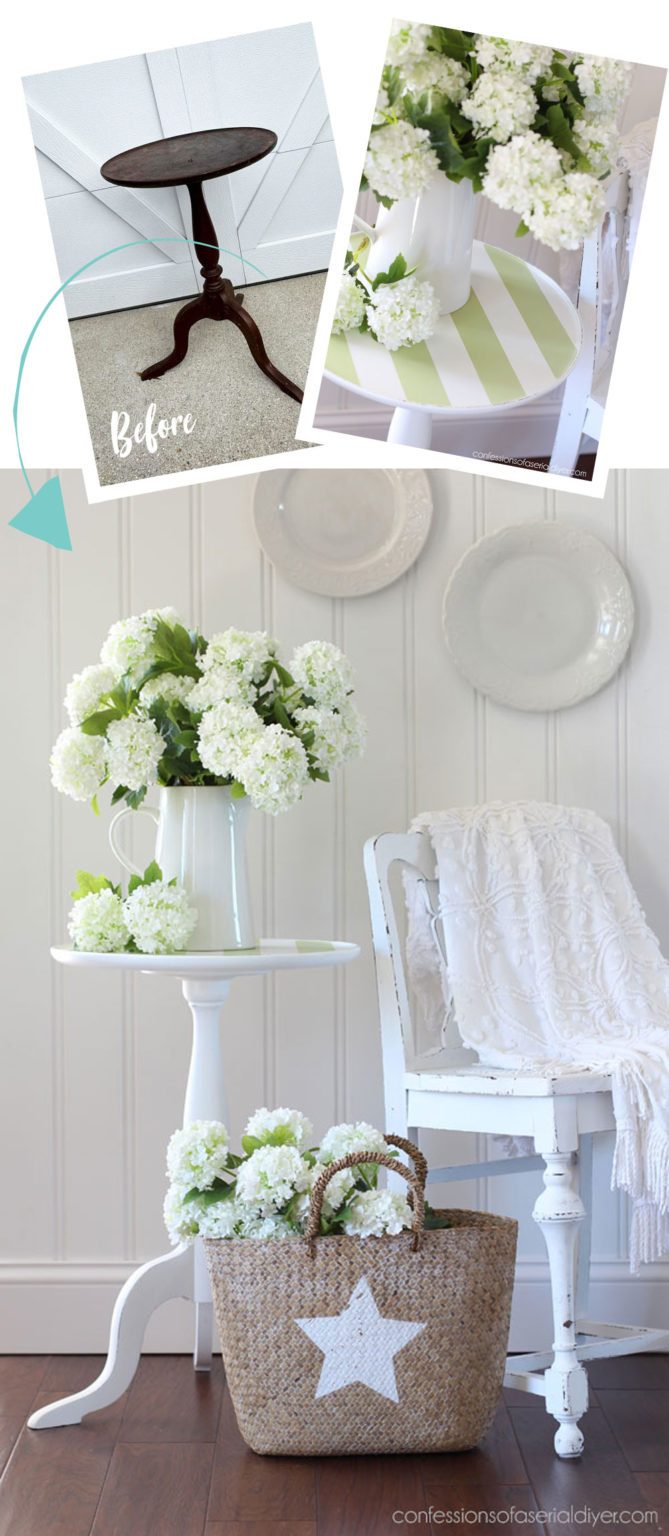 Picture of TWICE Painted Plant Stand Makeover | Confessions of a Serial Do-it ...