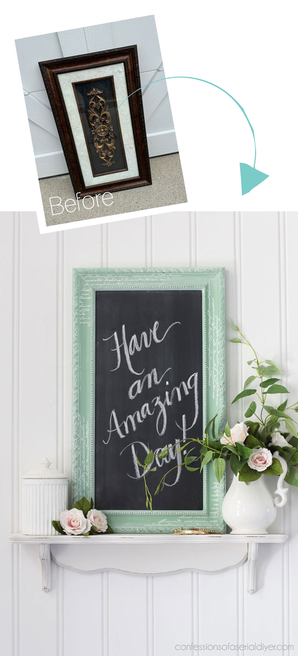 Fun with Cheap Frames and How to Make a Chalkboard
