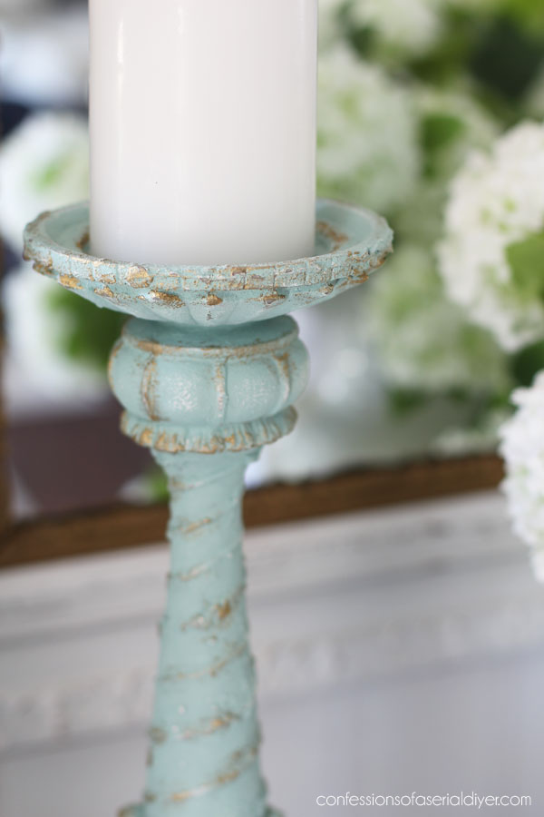 Candle Holders with Sea Spray Texture